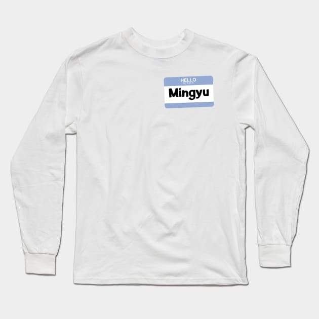 My Bias is Mingyu Long Sleeve T-Shirt by Silvercrystal